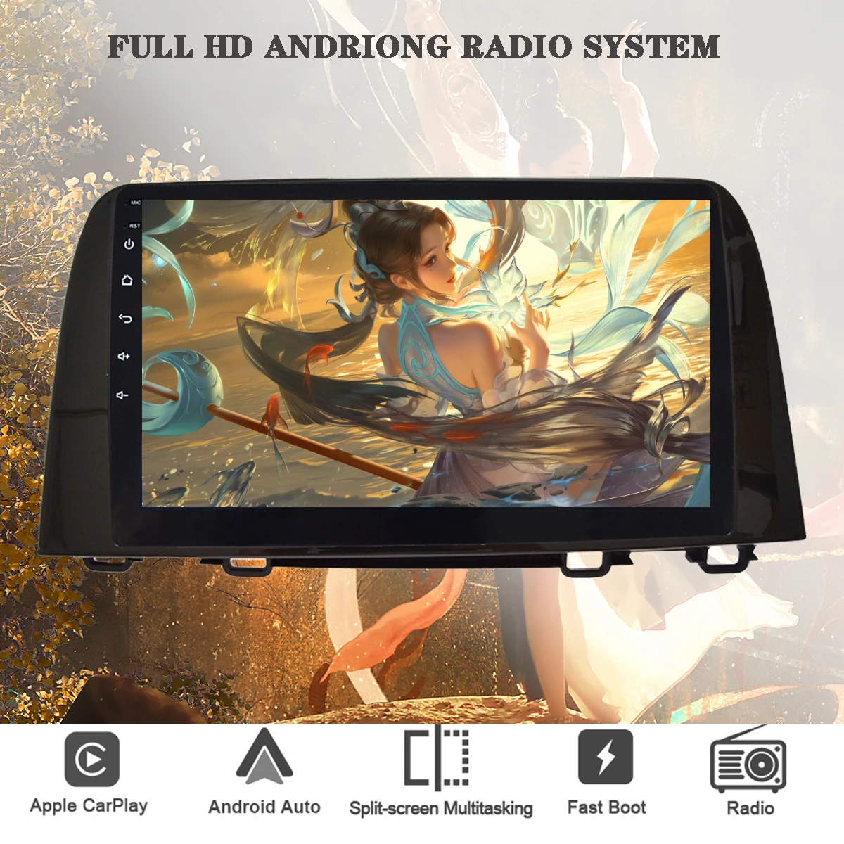 Car Autoradio Carplay 4G Lte WIFI Android 11 For Honda CRV CR-V 2016 - 2018 Multimedia Player Navigation GPS DVD Video Stereo