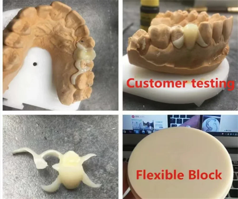 Elastyczna tarcza blokowa PMMA 98mm Acetal PMMA Disc Laboratorium dentystyczne Wysokiej jakości żywica Elastyczna PMMA do frezowania CAD/CAM Puste