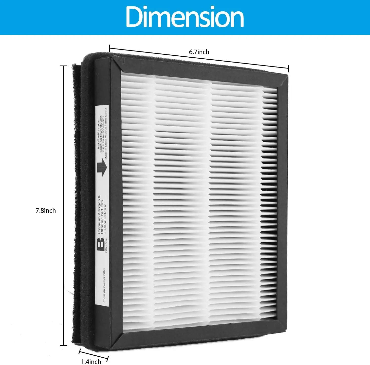 لـ IAF-H-100B HEPA Idylis ifiers IAP-10-150 IAP-10-125 AC-2125, AC-2126, IAP-10-050, IAPC-40-140, 2 HEPA + 2 مرشحات مسبقة من الكربون