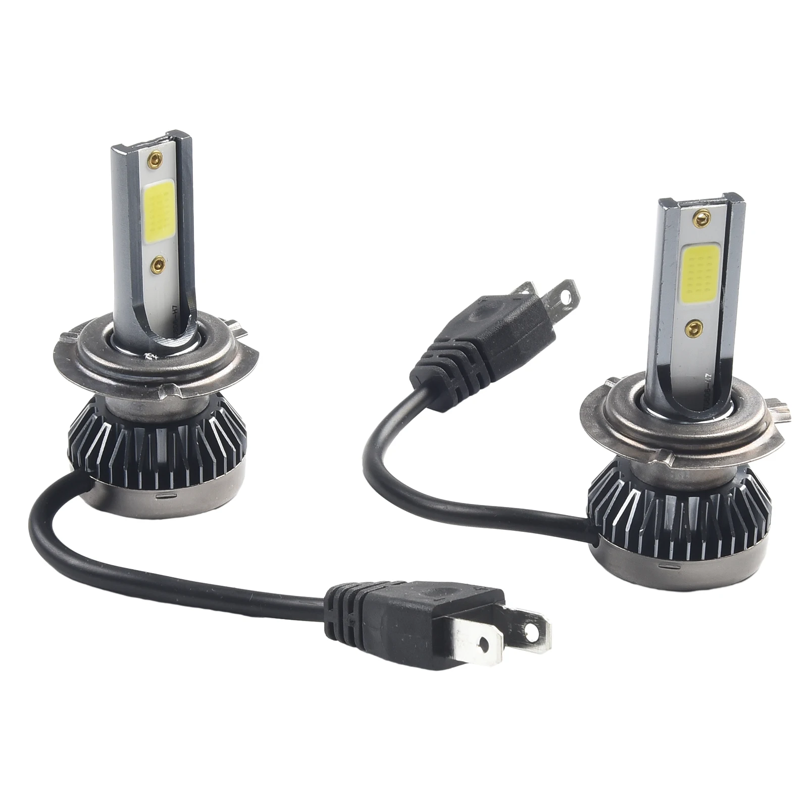 2Pcs H7 Car Light LED Headlight 200W 20000LM Hi/Low Beam Bulbs Kit 6000K Canbus Error Free Headlight Replacement