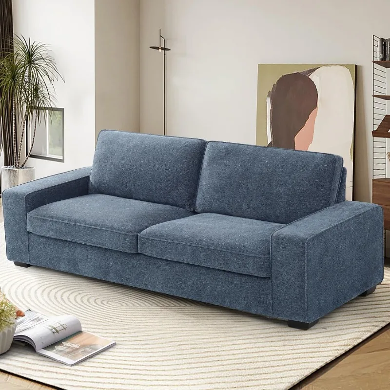 Sofa, 88 "Chenille lovesat untuk ruang tamu, 3 dudukan Sofa untuk kamar tidur dengan punggung dan bantal kursi yang dapat dilepas,