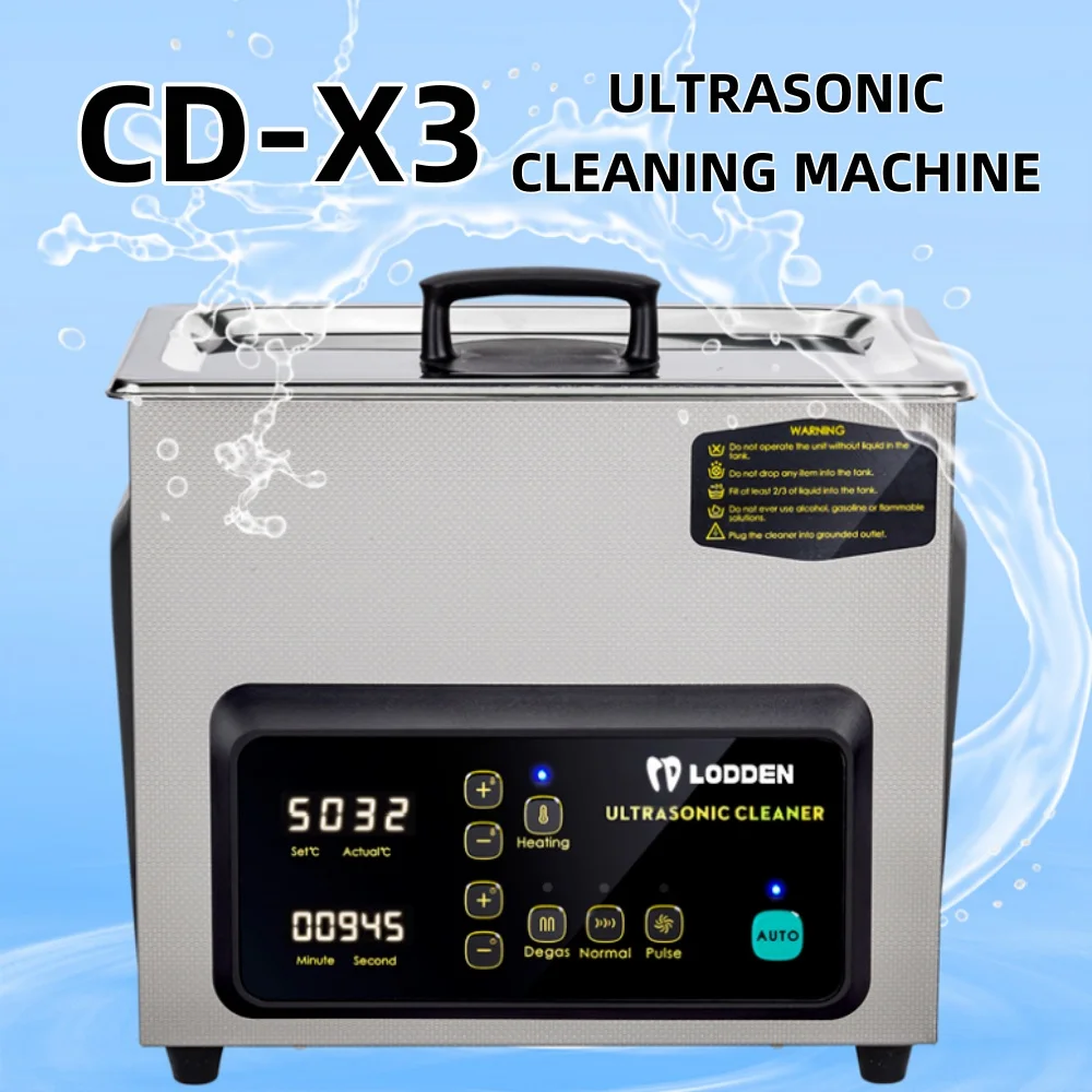 

Dental Ultrasonic Cleaneing Machine CD-X3 Dual-acoustic Wave Deoxygenation Cleaning One Button Automatic Dental Lab Machine