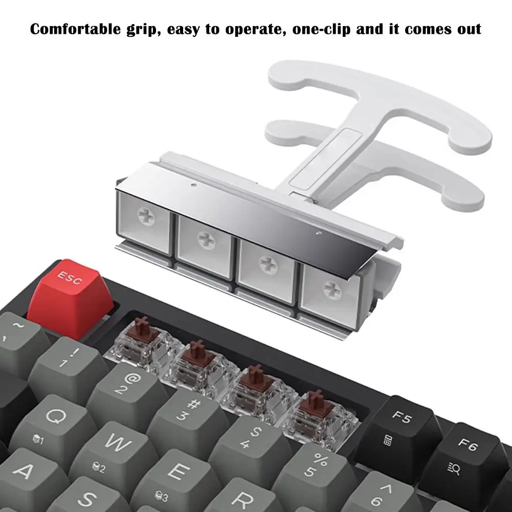 Universal Large Size Keycap Remover Tool Plastic Key Puller for Mechanical Keyboard Cap Removal Cleaning Repair Kit view 3