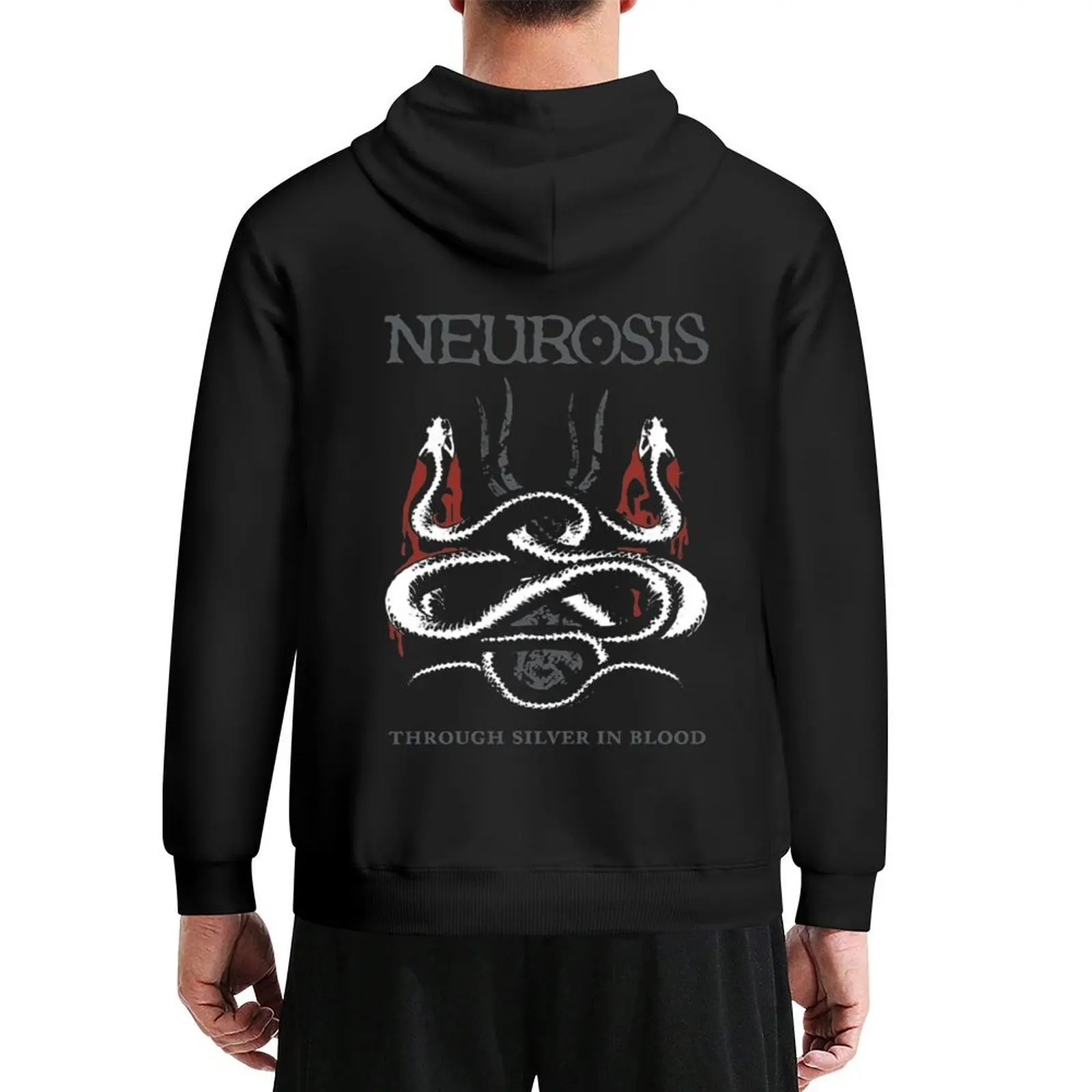 

Neurosis Trough Silver in Blood Hoodie men clothes male clothes men's winter sweater designer hoodies