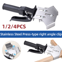 1/2/4pcs Stainless Steel Right Angle Clamp 90 Degree Fixer Welding Woodworking Tool Quick Clip Single Handle Corner Clamps