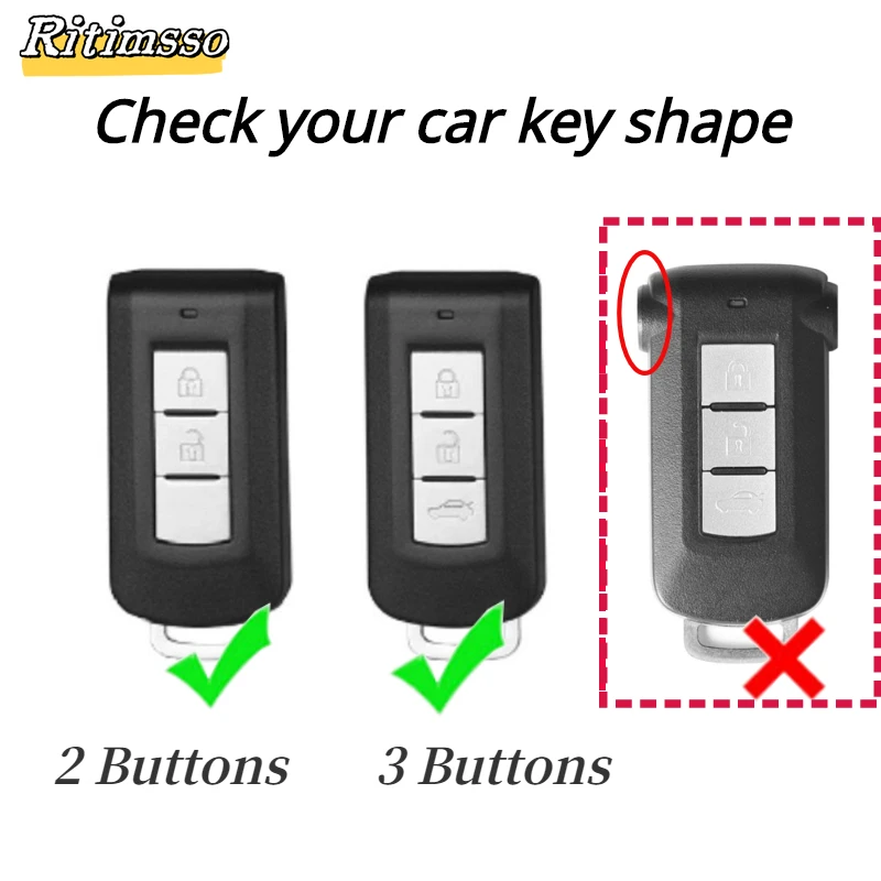 For Mitsubishi Xpander Outlander ASX Pajero Eclipse Cross Montero Soft TPU Key Cover Remote Car Key Case Cover Shell