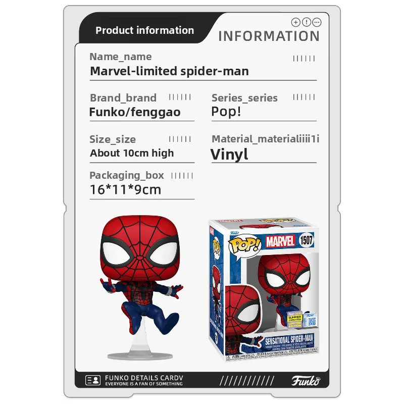 Funko POP! Marvel Superheroes - The Amazing Spider-Man Peripheral Figure, Trendy Toy Model, Decorative Ornament, Doll, Gift - Image 6