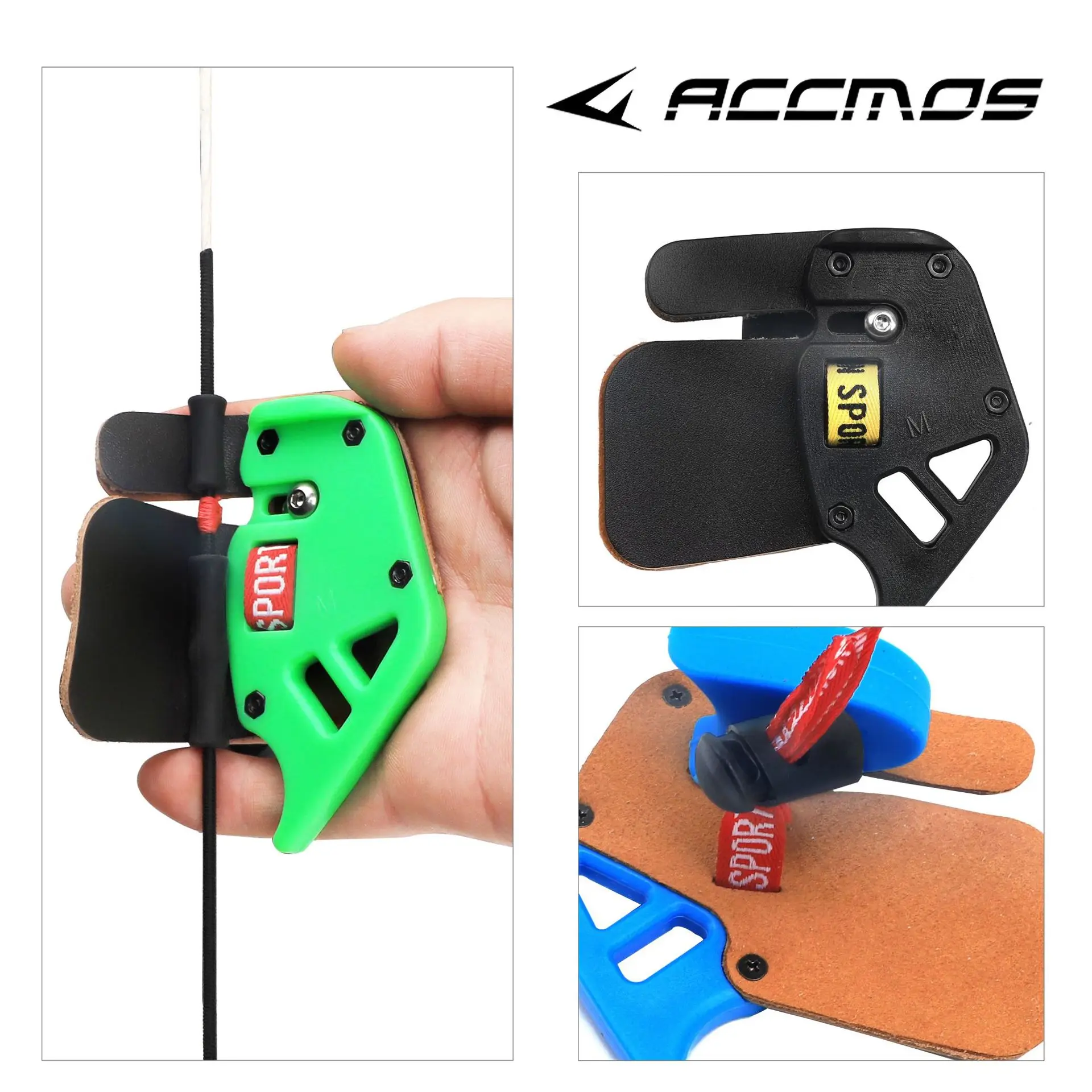 Anti-curve Archery Protective Finger Grip Protecting Fingers Palm XS/S/M/L Finger Tab Protection For Beginner and Children