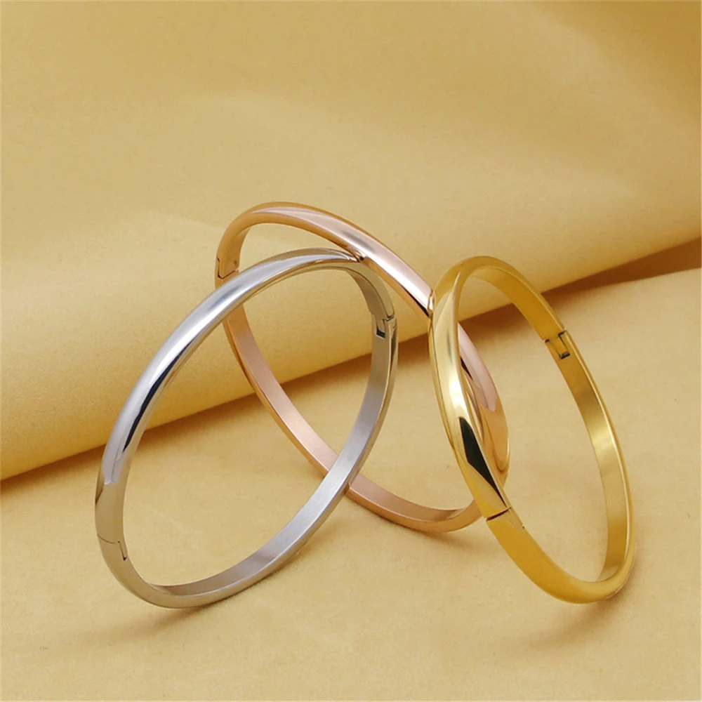 

Stainless Steel Love Bangle for Women Round Classic Gold Color Circle Bracelets Party Gift love Jewelry Wholesale/Dropshipping