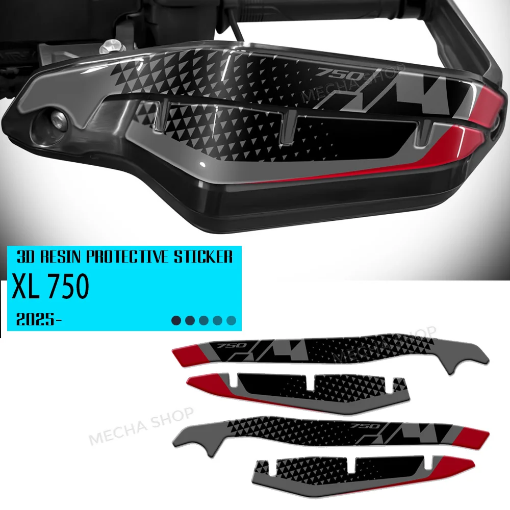 For XL750 Transalp 2022 2023 2024 2025 3D Stickers Motorcycle Handguard Stickers Hand Guard Shield Protection Decals