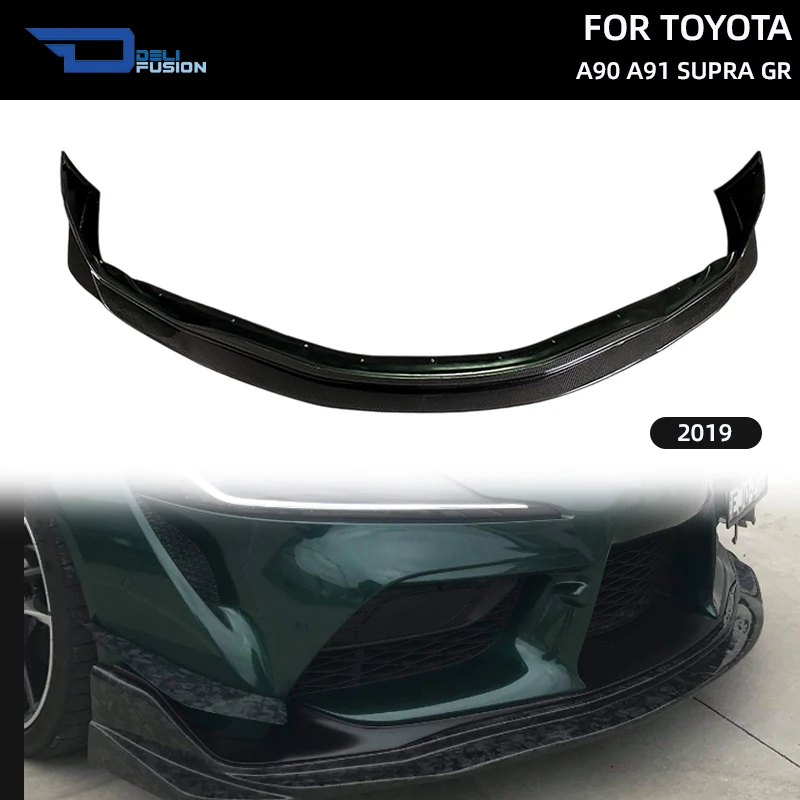 

VRS Style Carbon Fiber Front Lip Rear Splitter Lip For 2019+Toyota GR Supra A90 A91 Coupe Exterior Body Kit Accessories