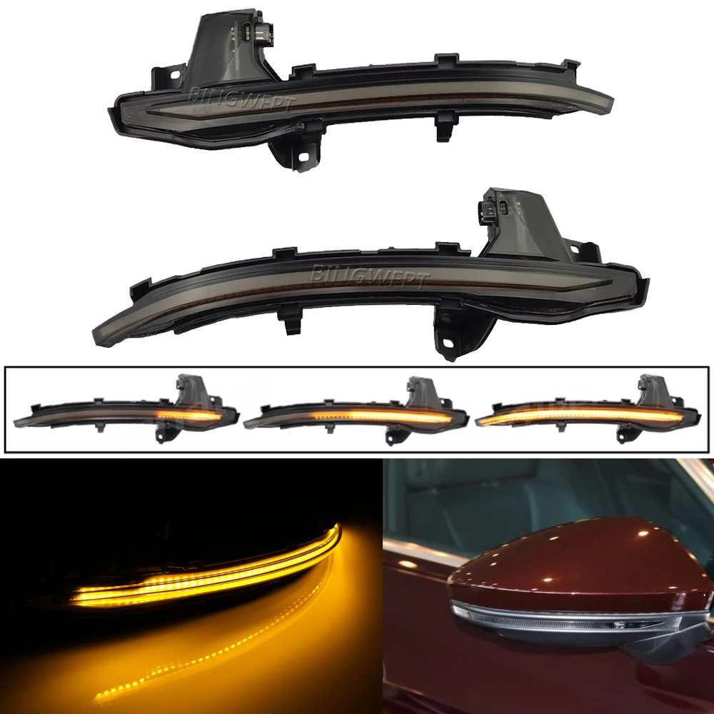 Dynamic Scroll LED Turn Signal Light Sequential Rearview Mirror Indicator Blinker Light For Audi A6 C8 4K A7 4K8 A8 D5 2018 2019 - view 2