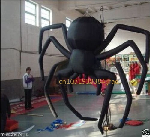 Giant Party Decoration Halloween Inflatable Hanging Spider for Sale 3m High quality  ne