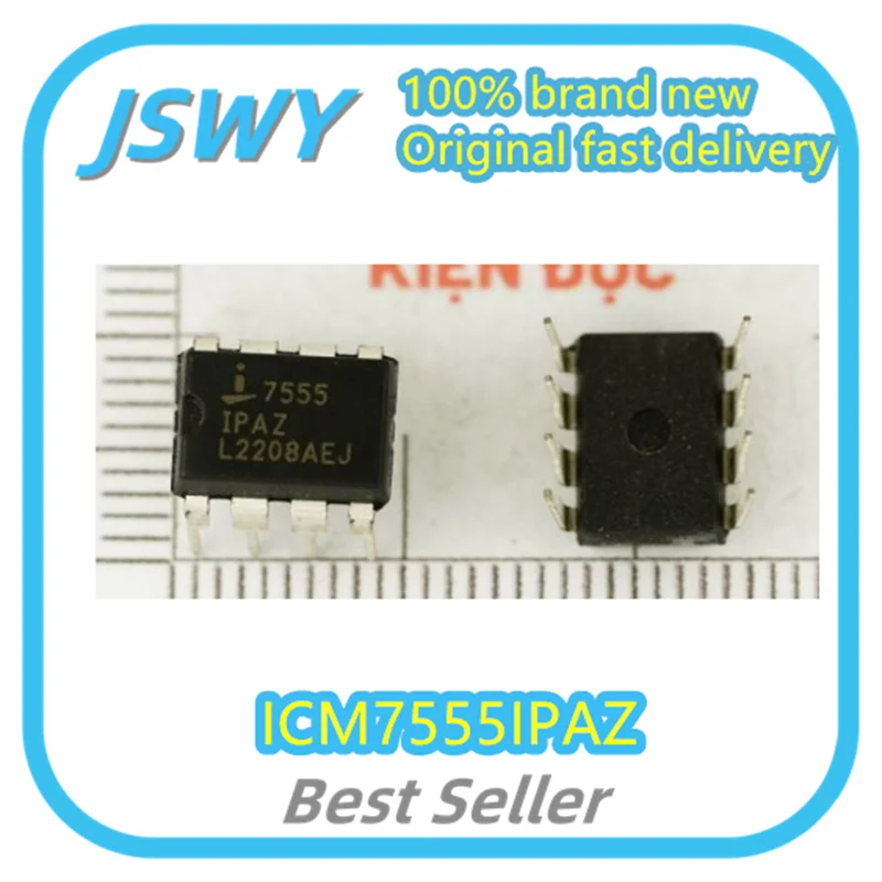 (10/50pcs) ICM7555IPAZ Silkscreen 7555 DIP-8 Real Time Clock Chip Original Stock Bulk Inventory
