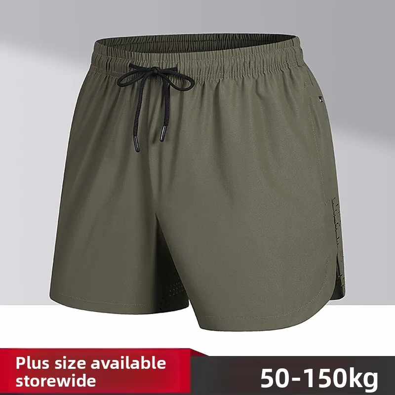 

Ice Silk Qui Dry Men's Fitn orts Loose Tee-quarter Length Running Pants Summer Faionable Casual Trousers