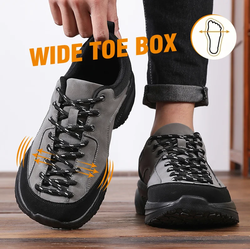 รองเท้าเดินป่าหนังกลับแบบกว้าง - Men'S Shoes Zero Drop บทวิจารณ์และราคา