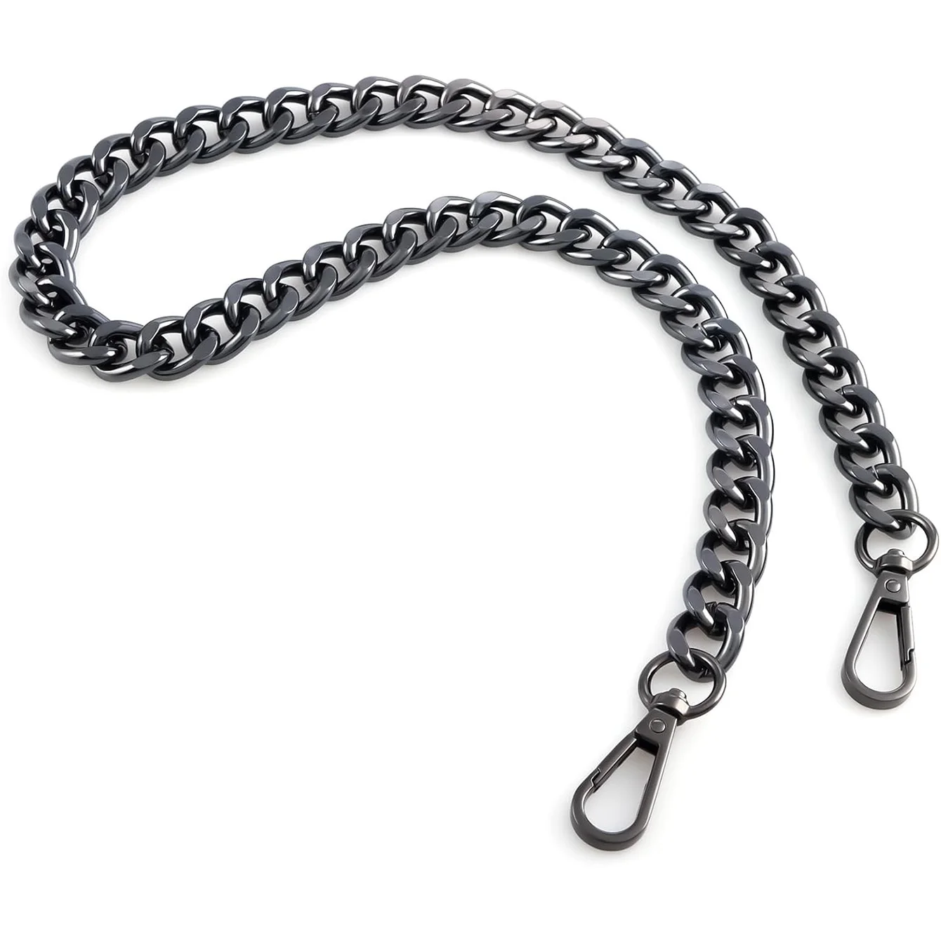 Metal Aluminum Bag Chain Replacement Parts Accessories for Hand-Woven Shoulder Handbag DIY Handmade Detachable Straps