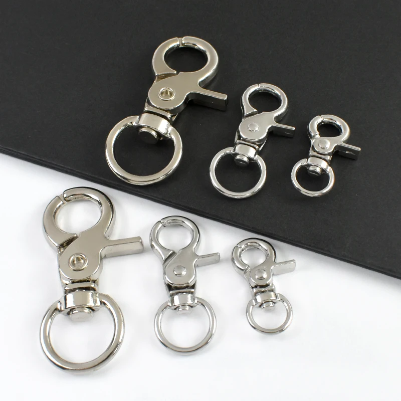 

3/5/10Pcs Meetee 10-18mm Metal Spring Buckle Bag Strap Hook Swivel Lobster Buckles Carabiner for Keychain DIY Hardware Accessory