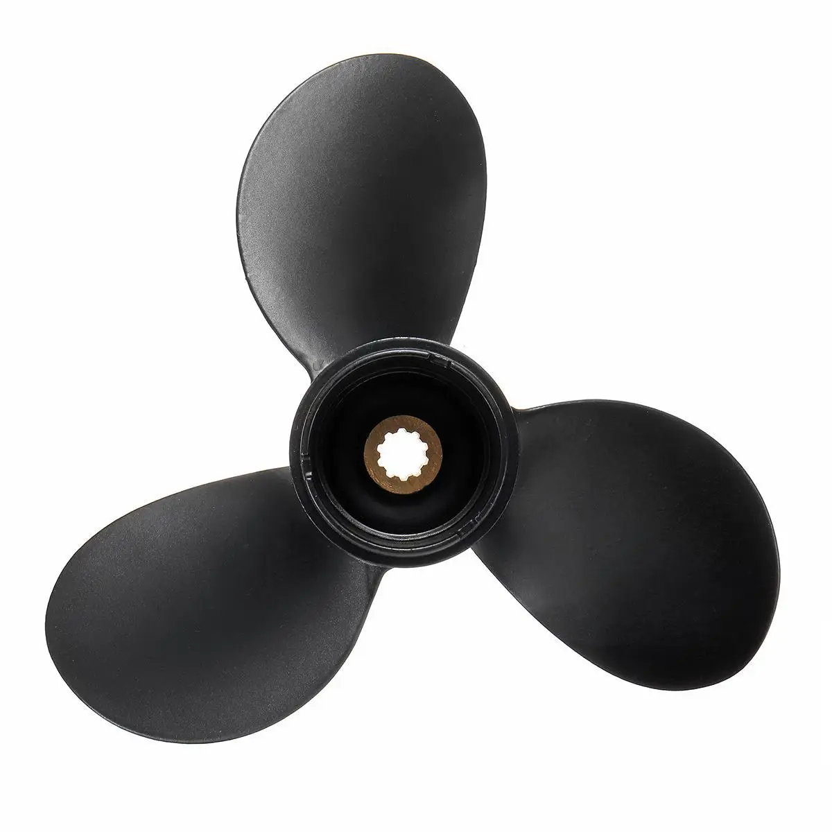 7 1/2 x 7 Outboard Propeller for Engine 4-6HP 58110-91JN0-019 Marine Propeller 10 Spline Tooth 3 Blades