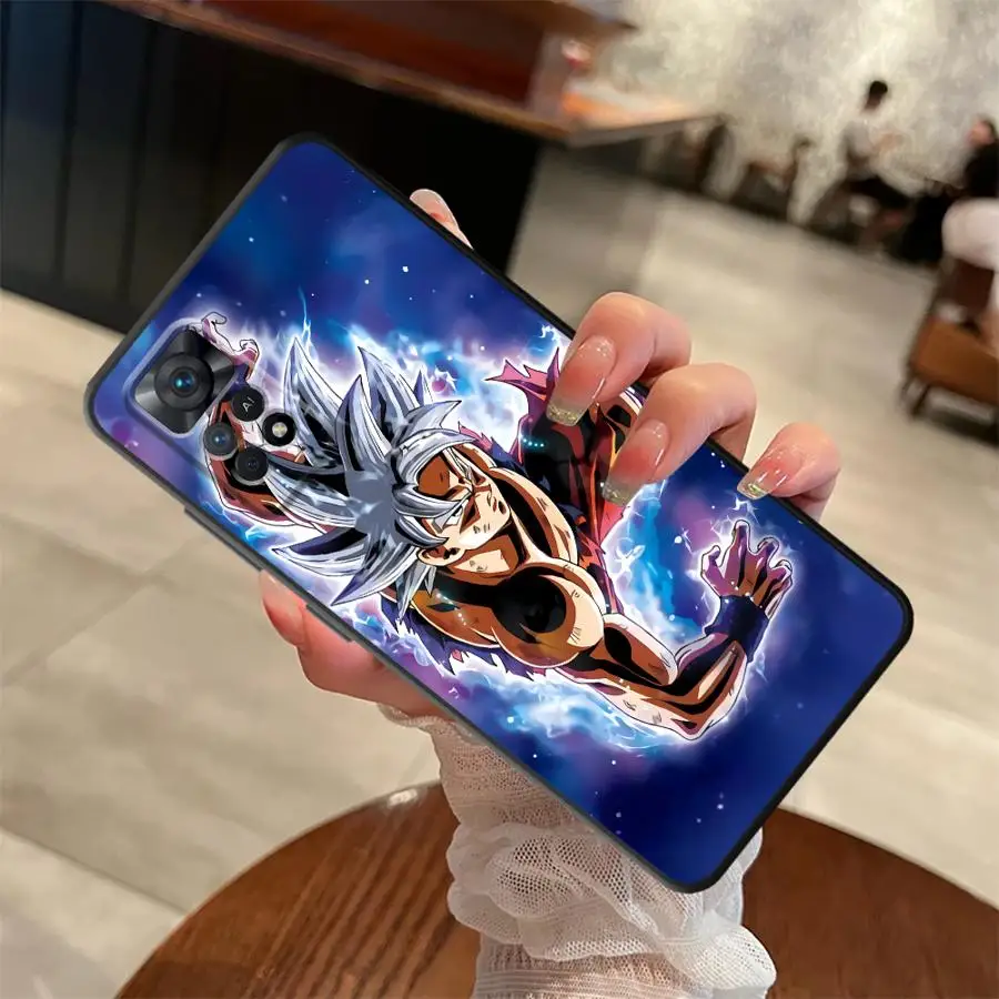 Schwarze weiche Handyhülle für Xiaomi Redmi Note 7 8 11s 10S 9S 13 14 Pro Plus 9 10 11 12 Pro 12s Dragon Ball Vegeta Anime