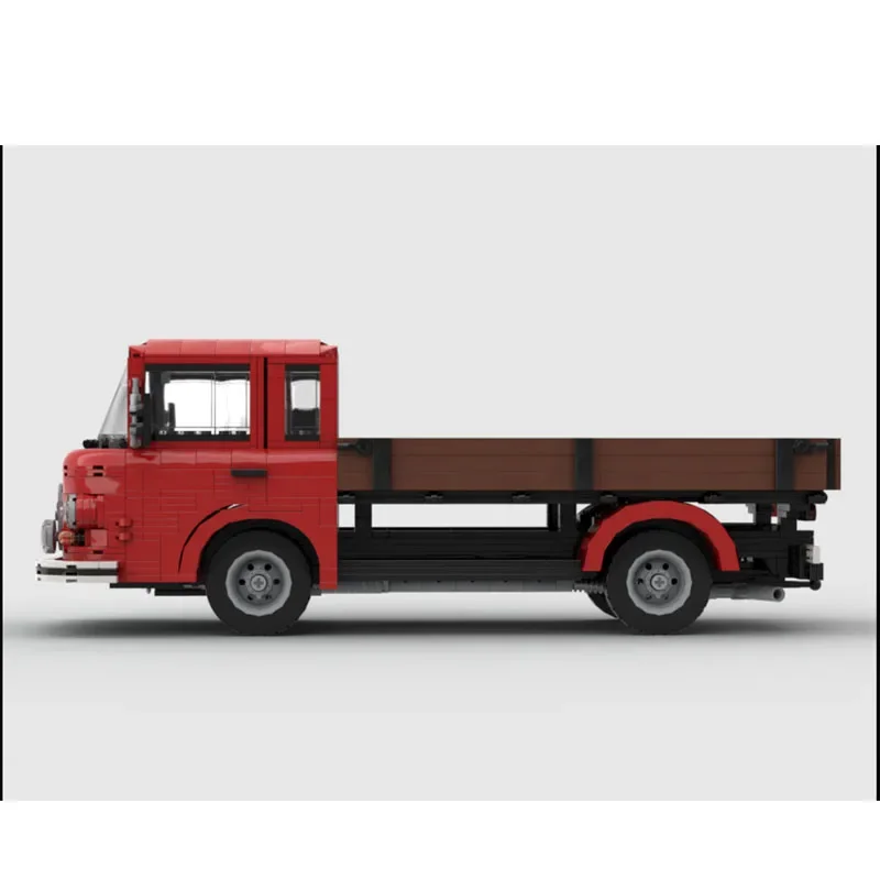 MOC-235212 Camión de transporte de carga clásico urbano, modelo de bloques de construcción, 1295 piezas, regalo de juguete de cumpleaños y Navidad para niños