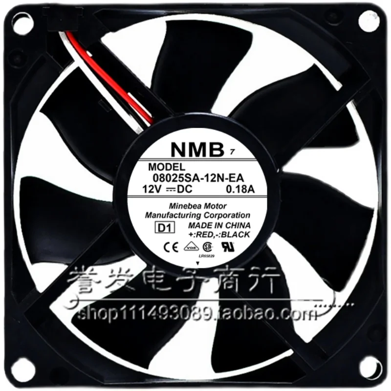 NEW ORIGINAL 08025SA-12N-EA 12V 0.18A 8025 80x80x25mm COOLING FAN RADIATOR