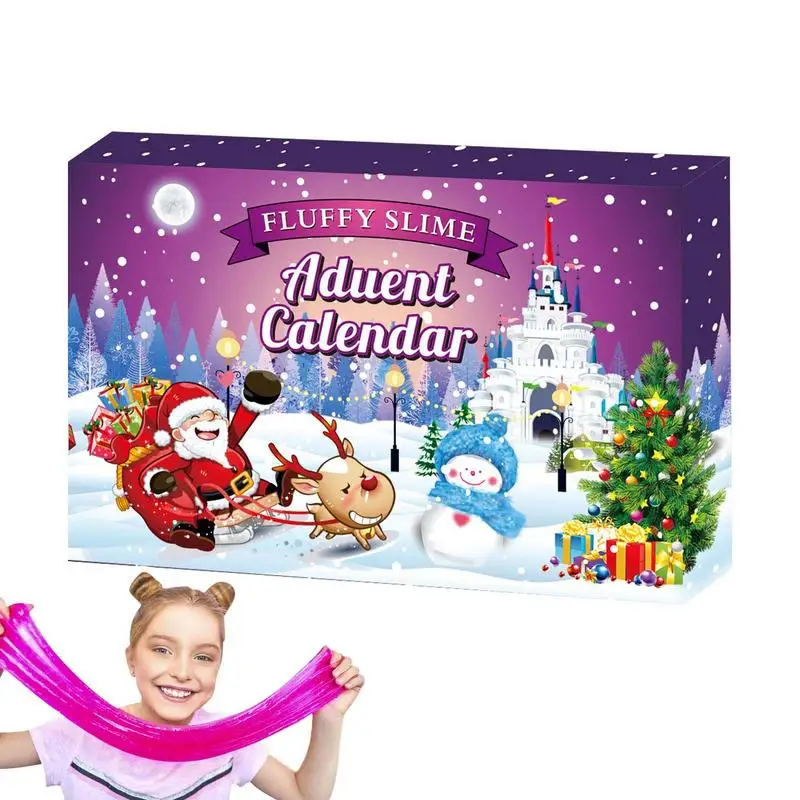 Christmas Advent Calendars Countdown Calendar Crystal Clay 24 Days Clay Making Kit Surprise Toys Soft Clay Decor Countdown To