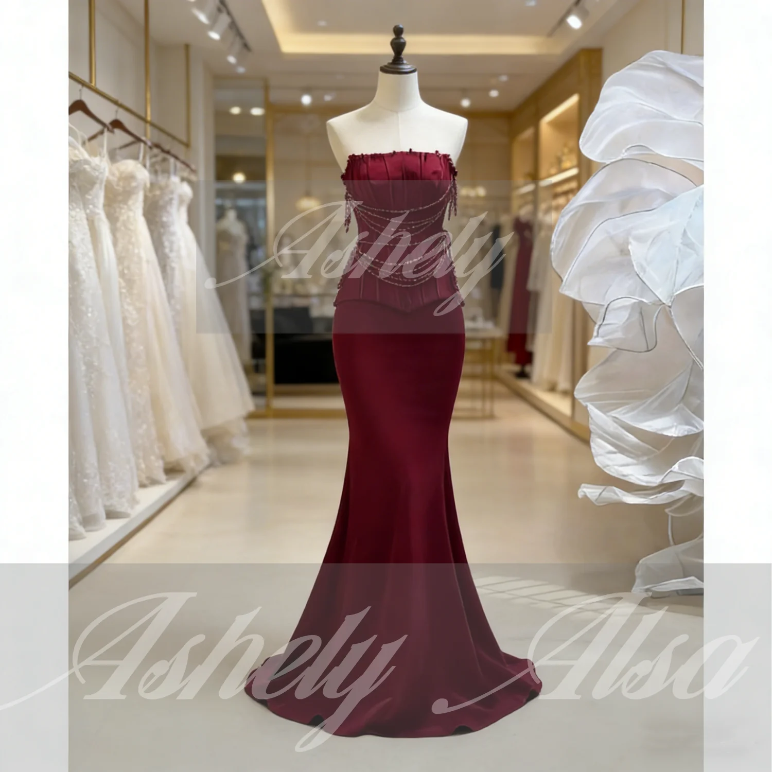 Abito da Sera Bordeaux dal Des - Women Formal Wear Designers recensione e prezzo