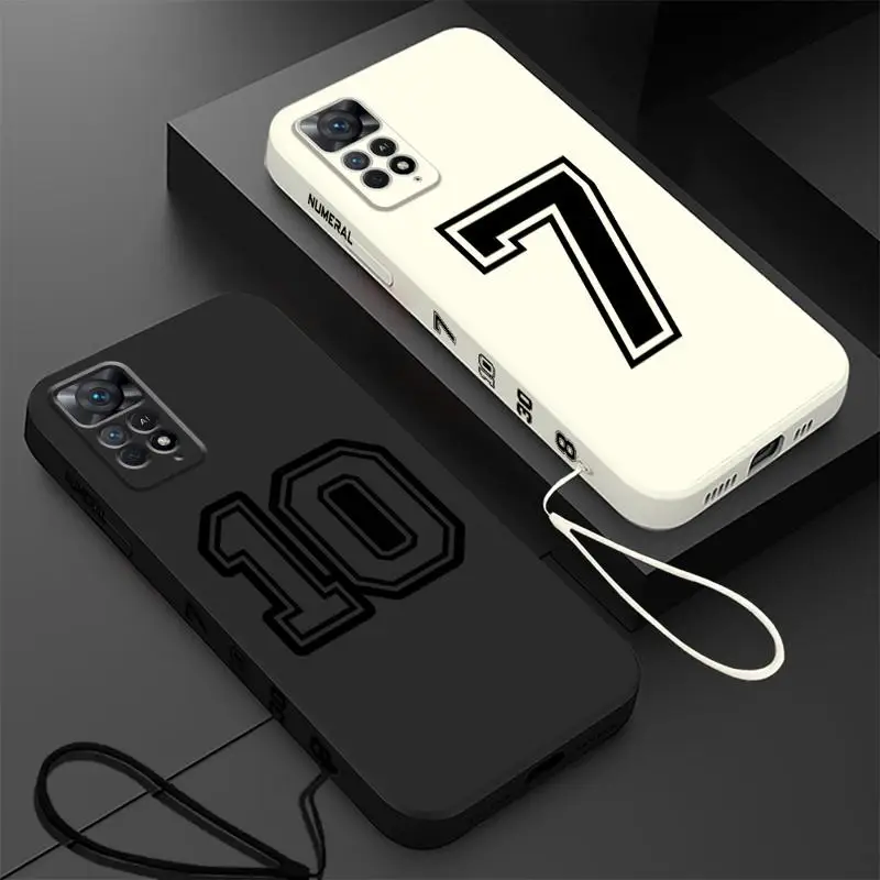 Basketball Celebrity Numbers Phone Case for Redmi Note 9 10 Pro 8 9S 7 9T 12S 11S 11 Pro 5G 10 10T 12 Pro Plus Silicone Cover