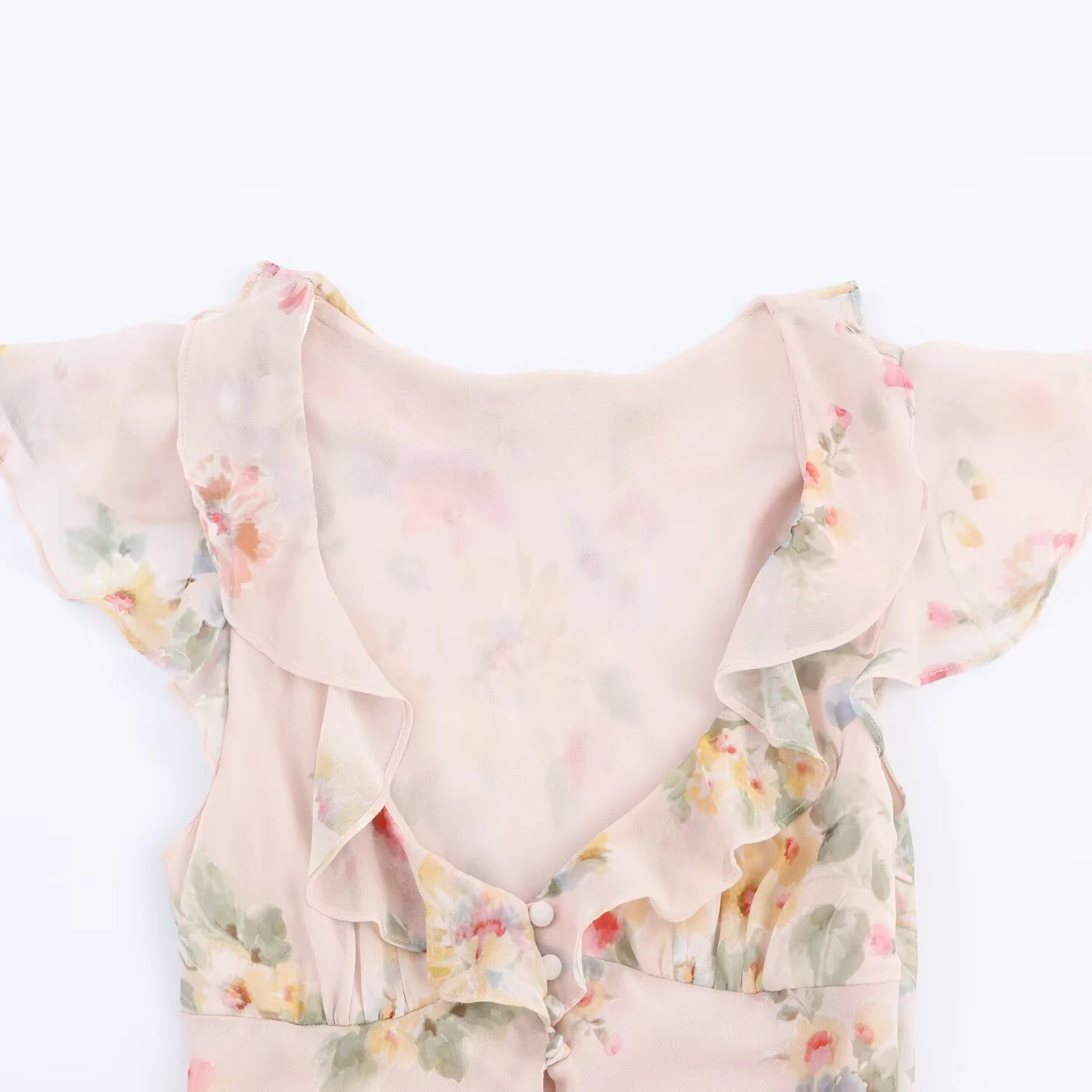 DEEABAE Autumn new women's clothing fashionable temperament sexy flower V-neck short sleeved MIDI dress