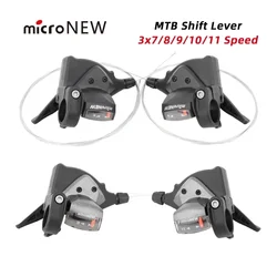 MicroNEW Bicycle Derailleur 3x7 3x8 3x9 3x10 3x11 Speed MTB Front Rear Shift Lever Mountain Bike Shifter Cycling Parts