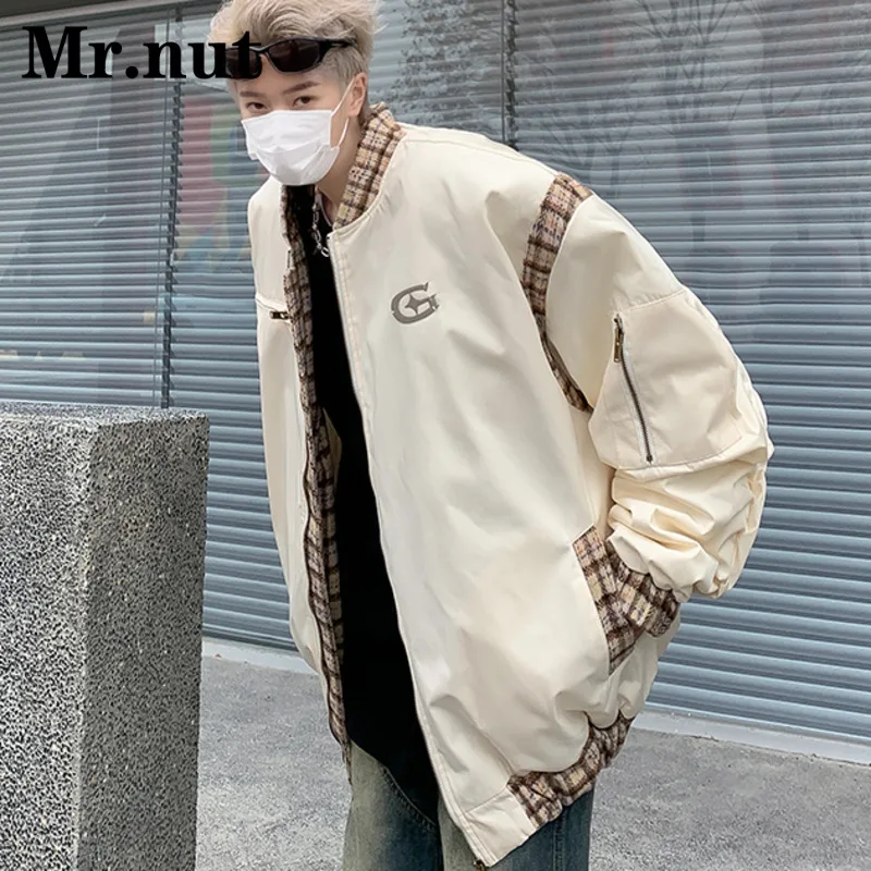 Primavera autunno Bomber Jacket abbigliamento uomo capispalla Unisex giacche impermeabili da campeggio Harajuku cappotto maschile maglia da Baseball Casual