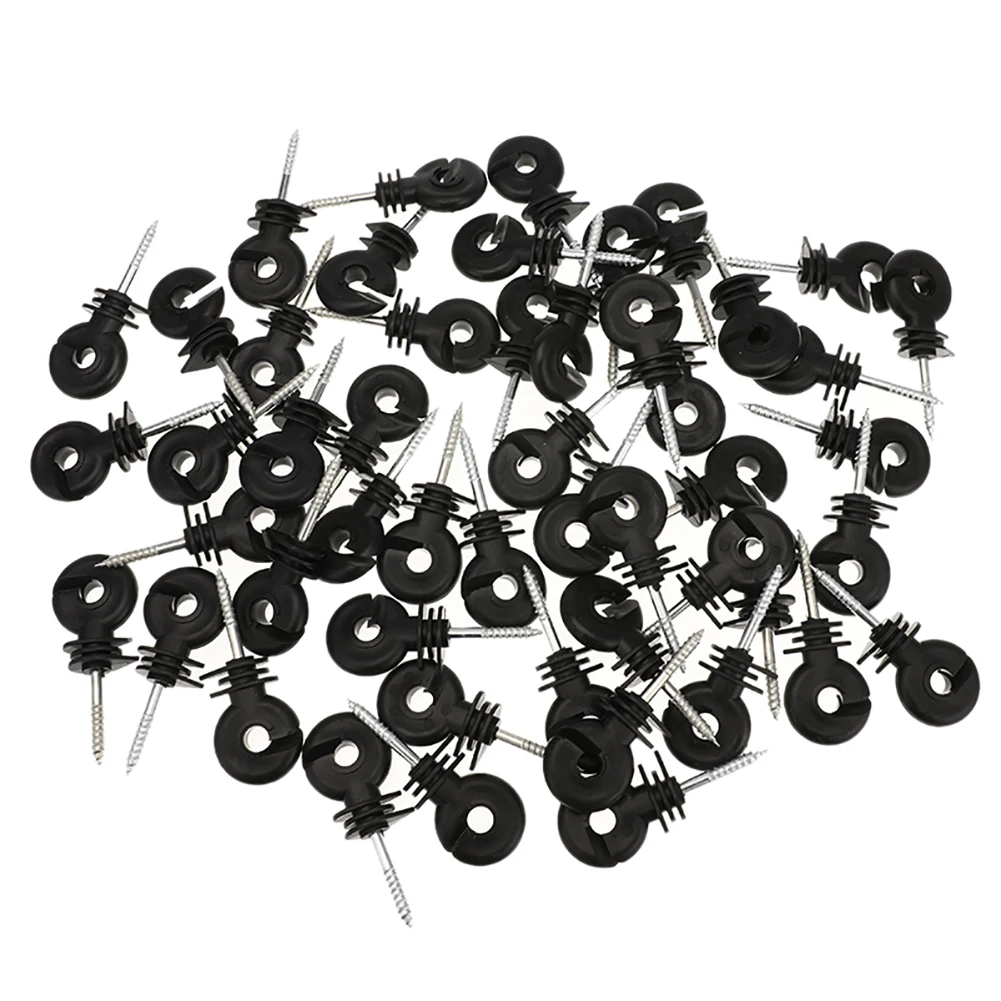50Pcs Electric Fence Insulators Durable Screw Posts Multi-functional Fence Insulators Post Insulator Accessories For Garden view 2