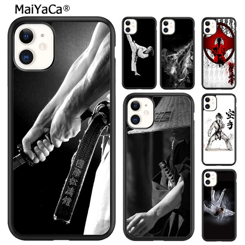 MaiYaCa Oyama كيوكوشين الكاراتيه قضية الهاتف غطاء آيفون 17 الهواء 16 15 زائد 11 12 13 14 برو ماكس شل كوكه