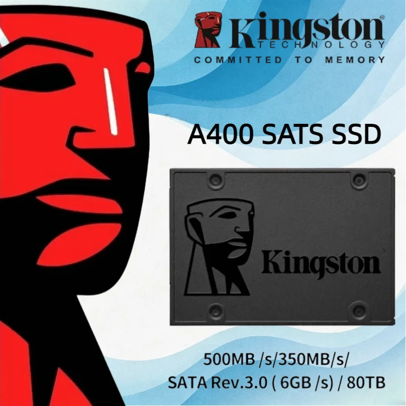 SSD Kingston A400 SATA III 2.5 Inch Internal Hard Drive Multi Capacity Solid State Drive For Desktop & Notebook