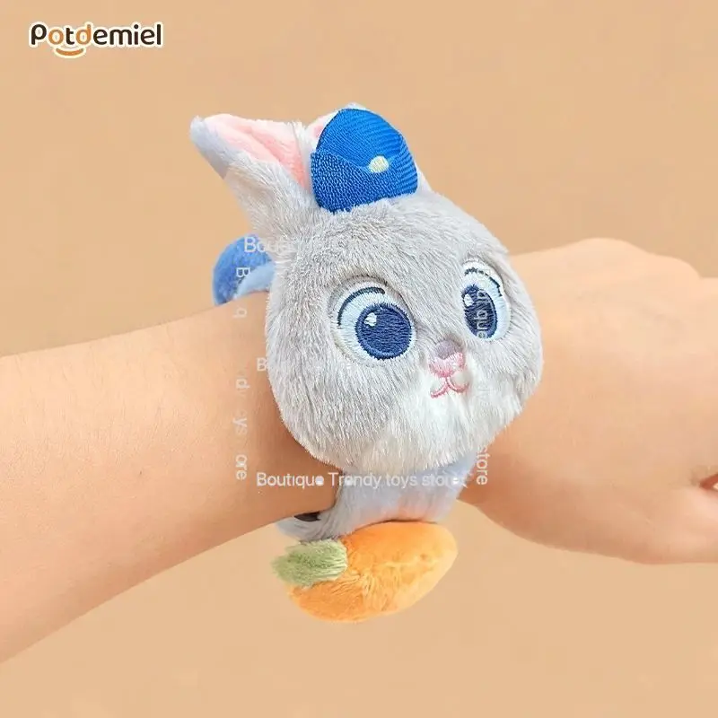 2025 printemps nouveau Disney authentique Zootopia Judy Nick Pop-up Bracelet pot de miel en peluche poupée cadeau pour les Fans