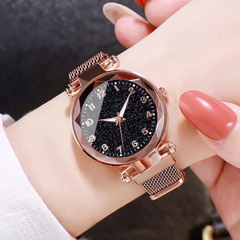 5/1pcs Luxury Women Watches Starry Sky Female Clock Quartz Wristwatch Gift Ladies Wrist Watch Reloj Mujer Relogio Feminino