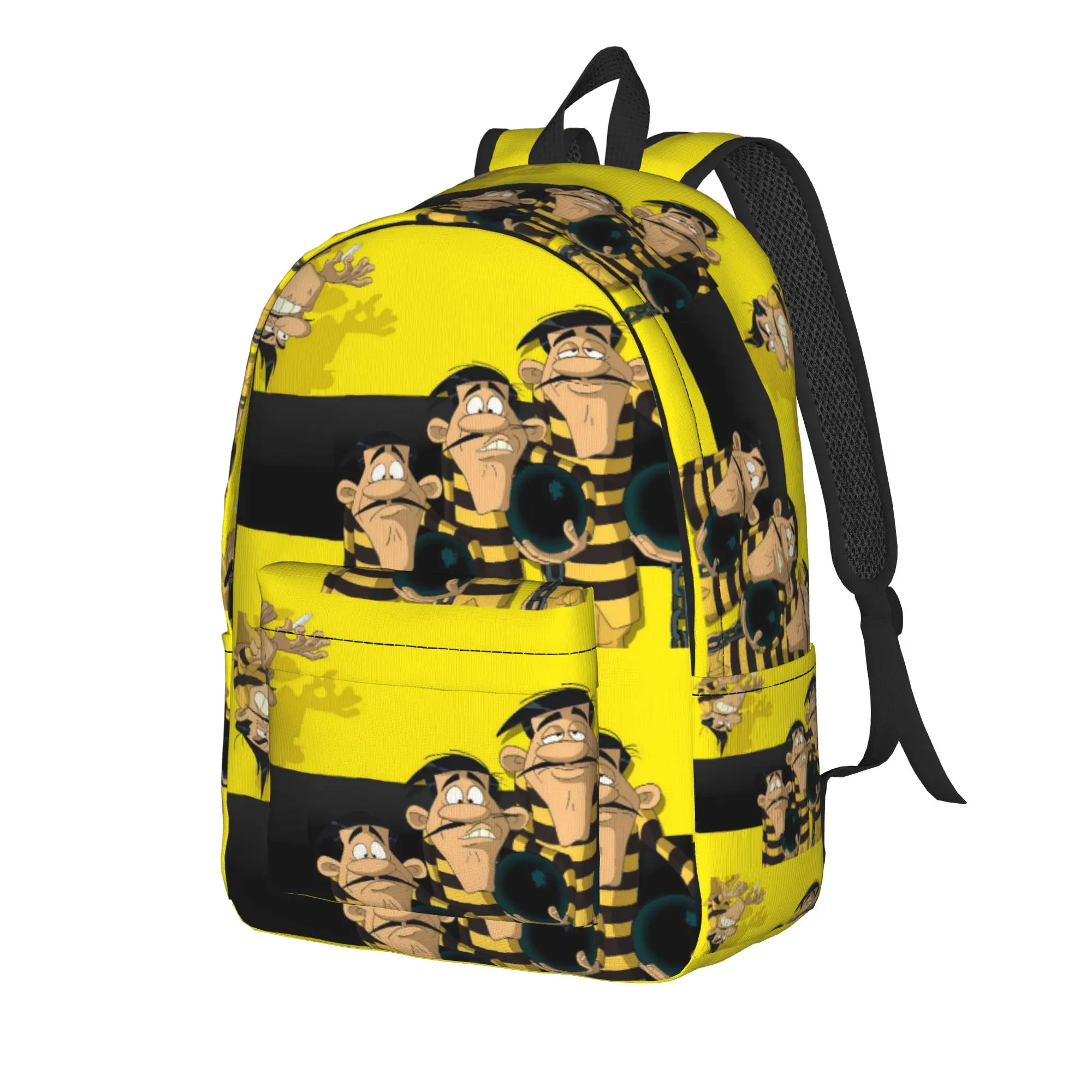 Lucky Luke Cartoon Comics (5) Backpack  Hiking Backpacks Youth Design Large School Bags Funny Rucksack
