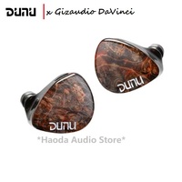 DUNU x Gizaudio DaVinci 2DD+4BA Hybrid In-ear monitor Earphones with 3.5mm+4.4mm Swappable Termination Plugs Cable