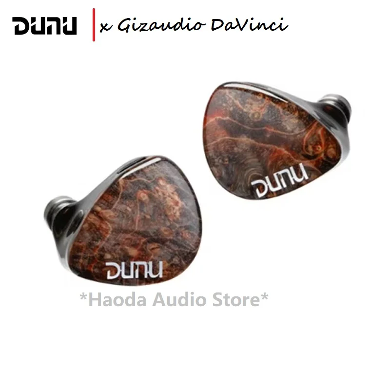 DUNU x Gizaudio DaVinci 2DD+4BA Hybrid In-ear monitor Earphones with 3.5mm+4.4mm Swappable Termination Plugs Cable