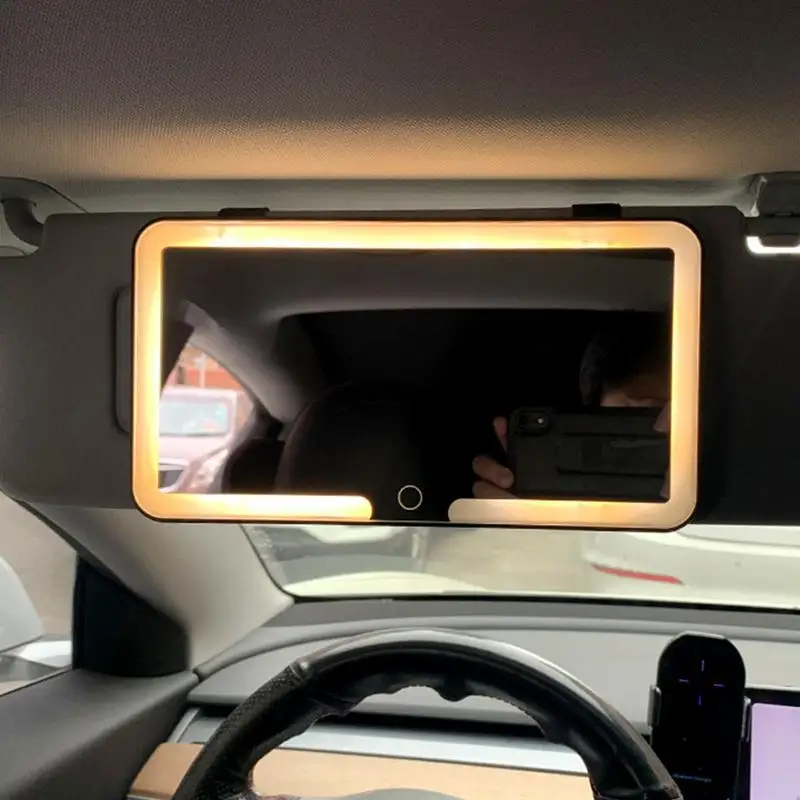 

Автомобильный солнцезащитный козырек, зеркало с солнцезащитным козырьком, Автомобильное зеркало заднего вида, солнцезащитное косметическое зеркало с 3 фоторежимами