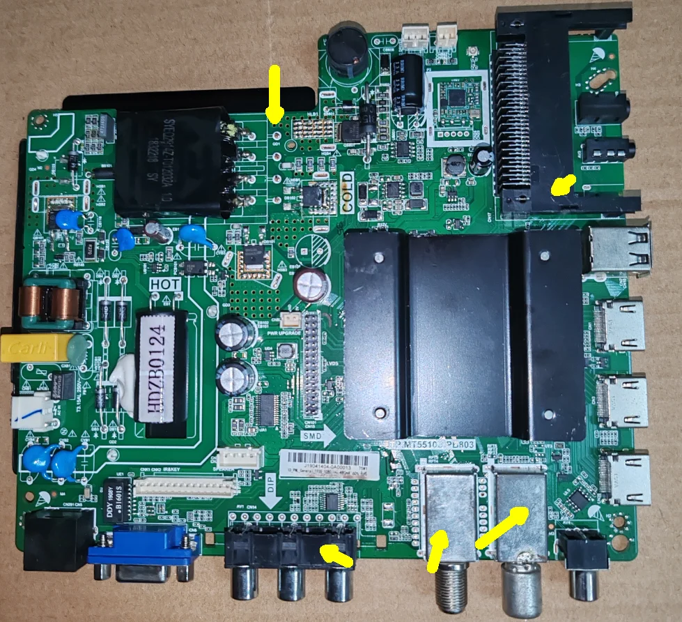 TP.MT5510S.PB803 Three-in-one 4-core WiFi TV motherboard for 6 specifications, shipped according to the order