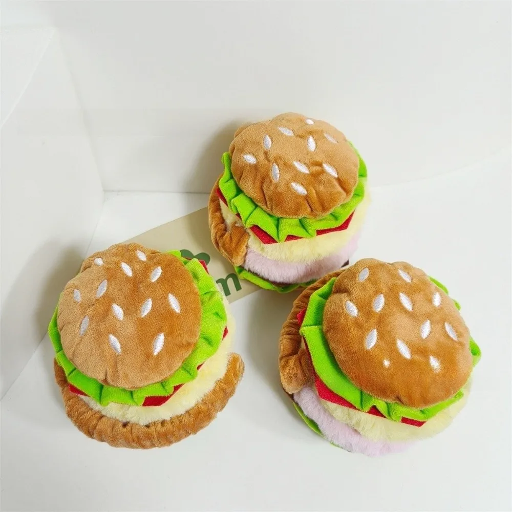 Ear Protection Soft Hamburger Ear Warmer Thickened Windproof Funny Ear Cover Foldable Cold Protection Earmuffs Gift