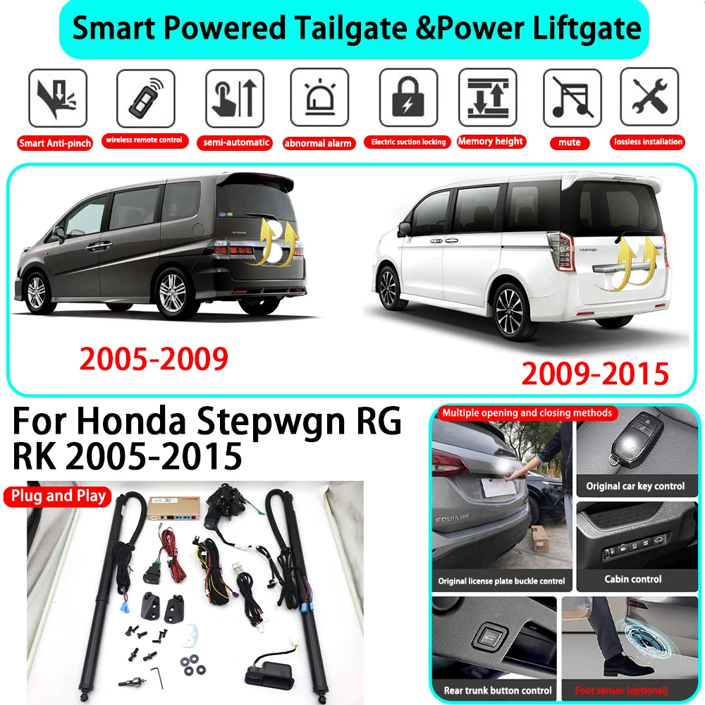 

for Honda Stepwgn RG RK 2005-2015 OEM Smart Automatic Powered Tailgate Electric Power Tailgate Lift Kit Key Close