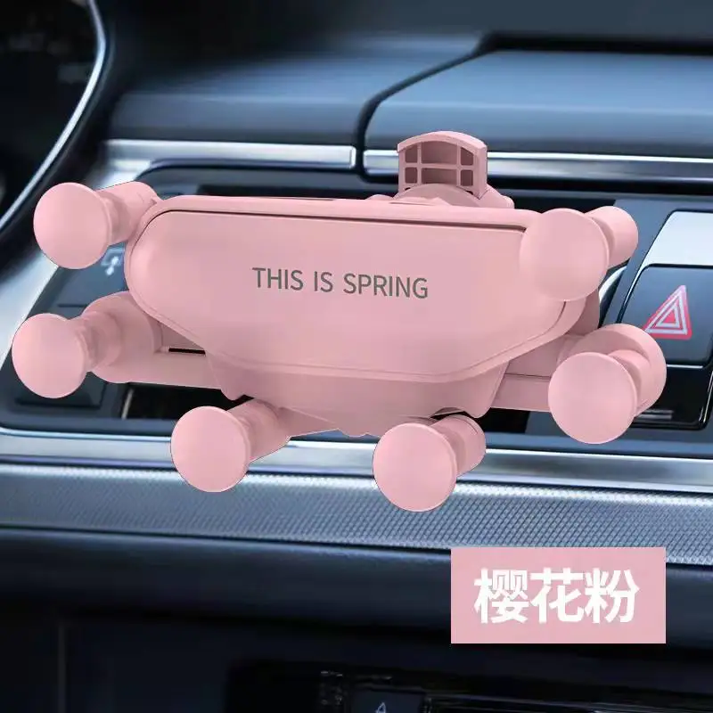 

Hot Selling Car Outlet Air Conditioner Car Net Red With The Same Gift Car Phone Holder