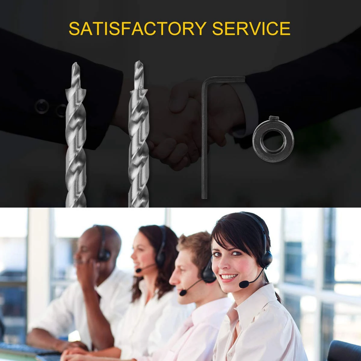 

A01F-3/8-дюймовое сверло с карманными отверстиями и ограничителем глубины с 5-компонентным самоцентрирующимся шарниром, набором корончатых сверл