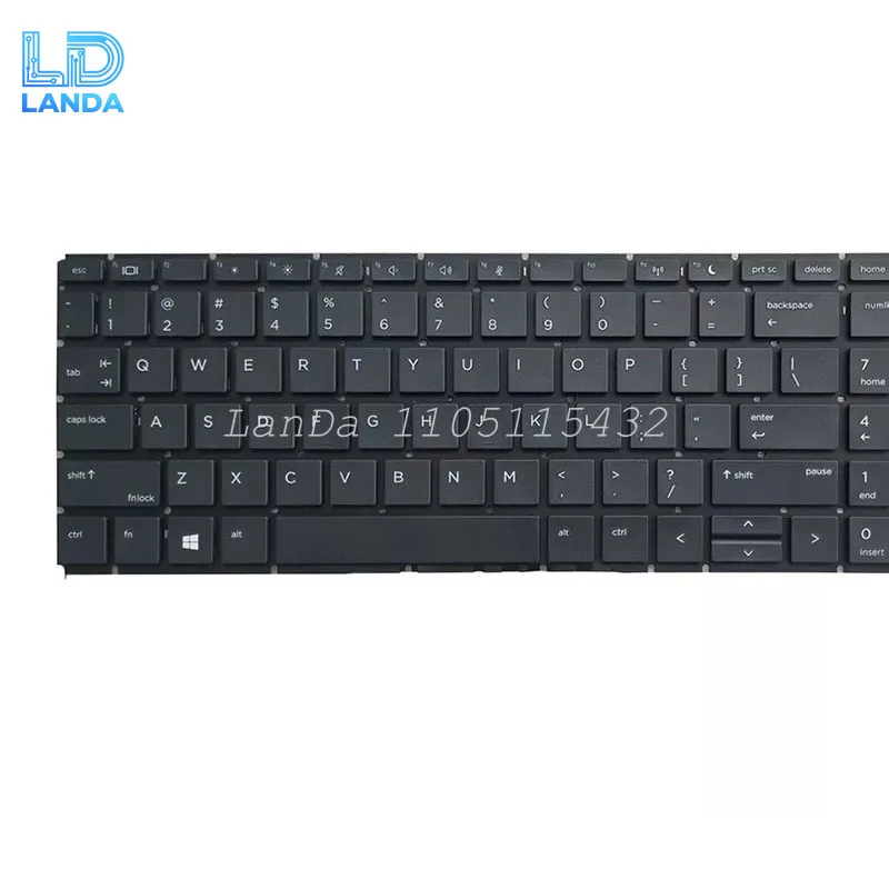 FOR HP ProBook 450 G6 G7 455R 455 G6 G7 New US English Keyboard Black No Backlit