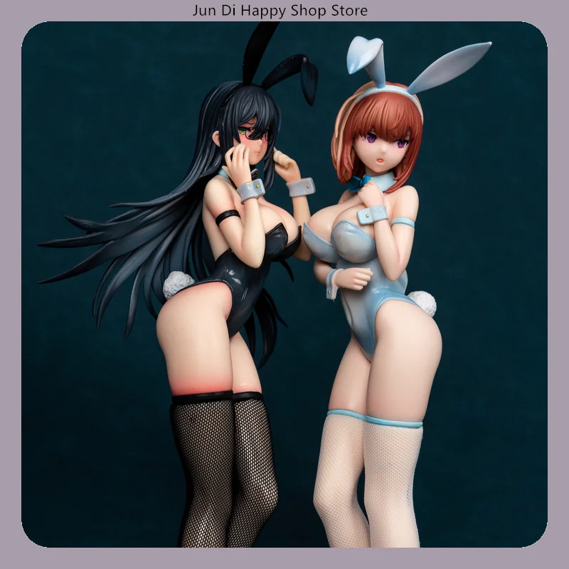 Zwart/Wit Bunny Girl Staande Pose Anime Figuur Model Standbeeld Collectie Desktop Decoratie Ornament Speelgoed Cadeau voor fans