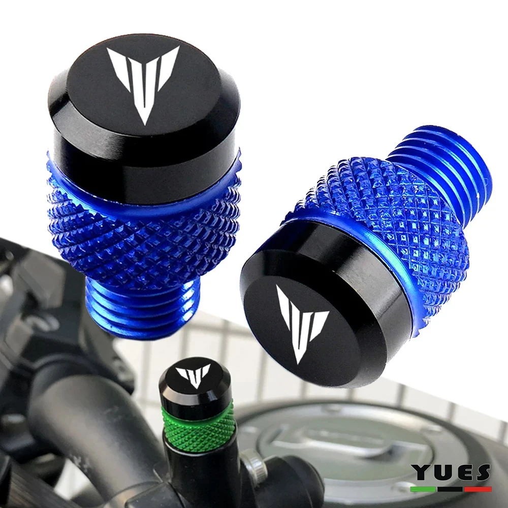 Motorcycle M10*1.25 Aluminum Screws Bolts Mirror Hole Plugs Cap MT-07 For Yamaha MT03 MT07 MT09 MT10 MT25 FZ09 FZ07 MT 07 09 10