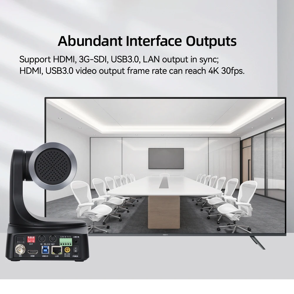 HDKATOV UH86DH 4k AI Auto Tacking And Auto Framing Function 20x Optical Zoom 8.29MP PTZ Conference Camera